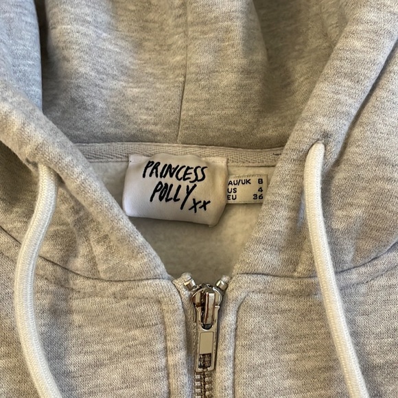 Princess Polly Florida Oversized Zip Up Sweatshirt - Picture 7 of 8